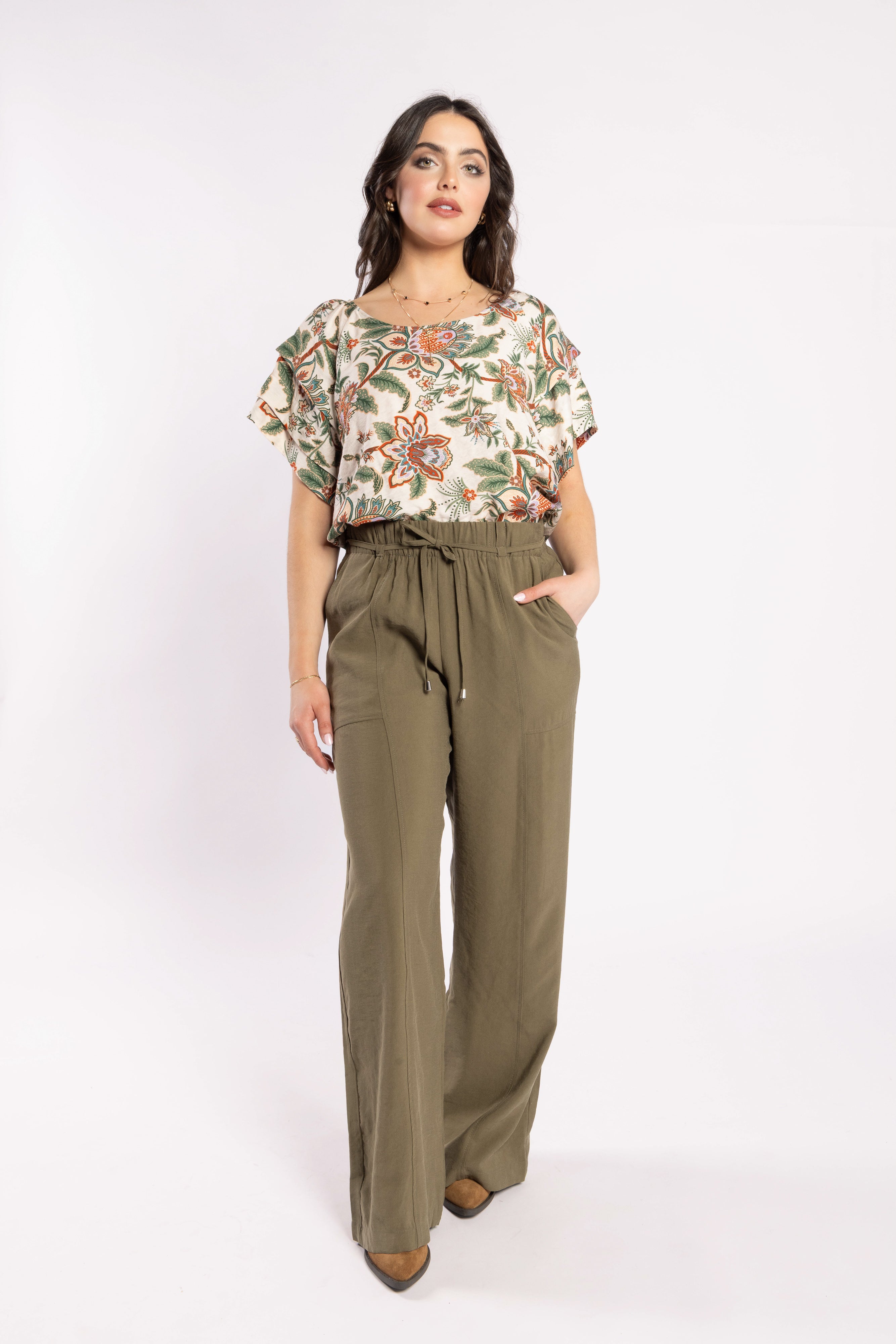 Drama Lana Top - Del Ray Cream