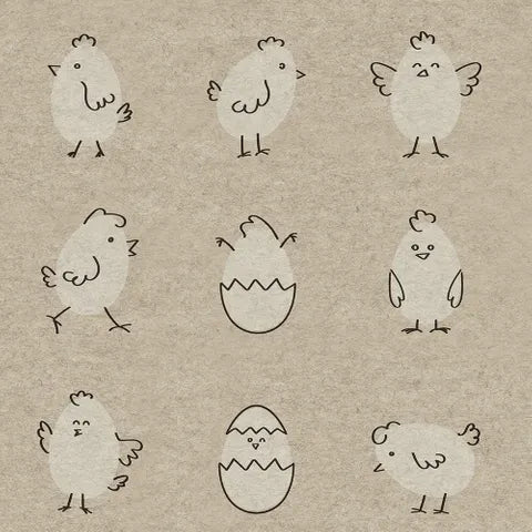 Happy Eggs Luncheon Napkin