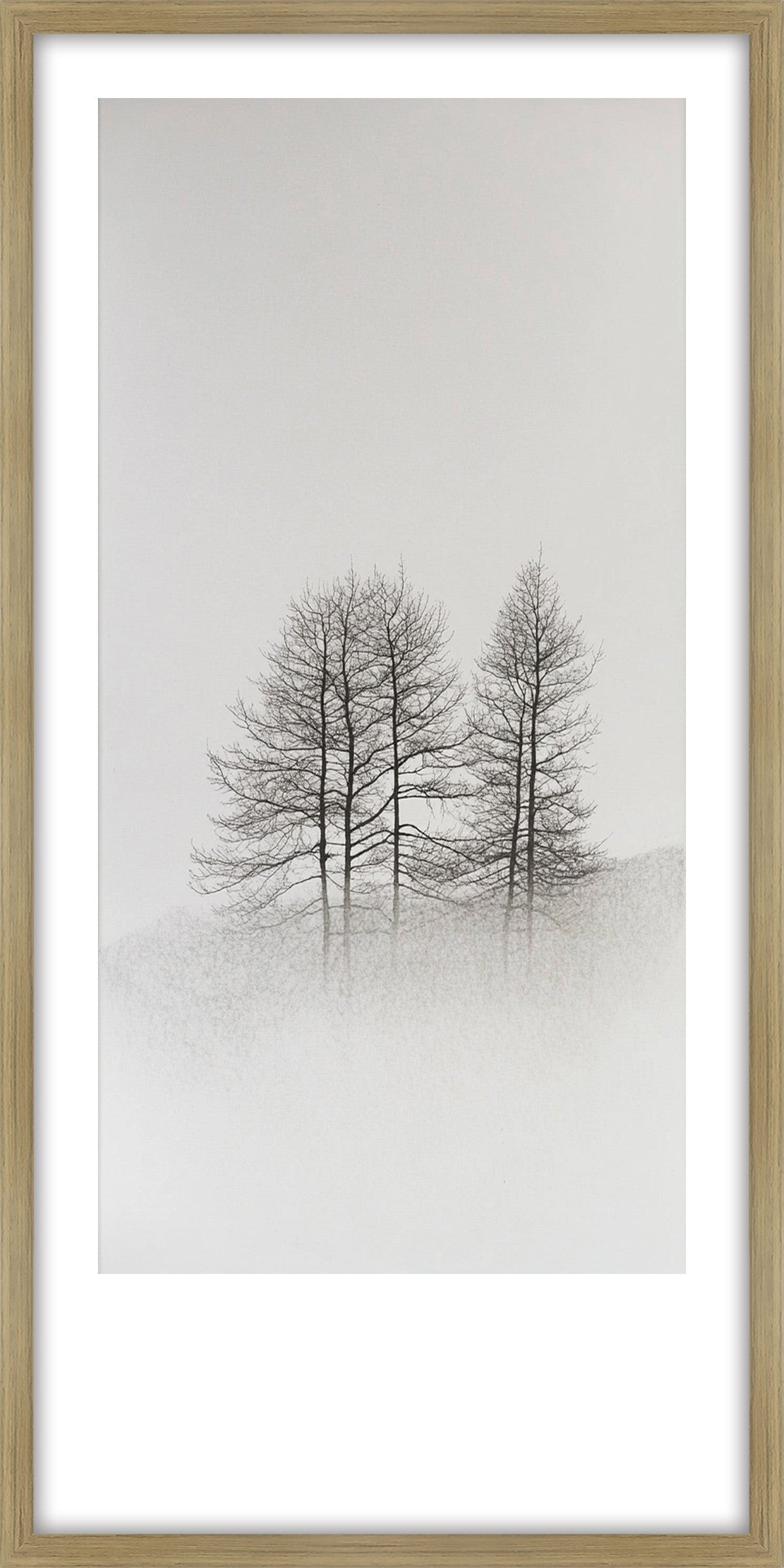Solitude 1 canvas w oak colour frame 70x140