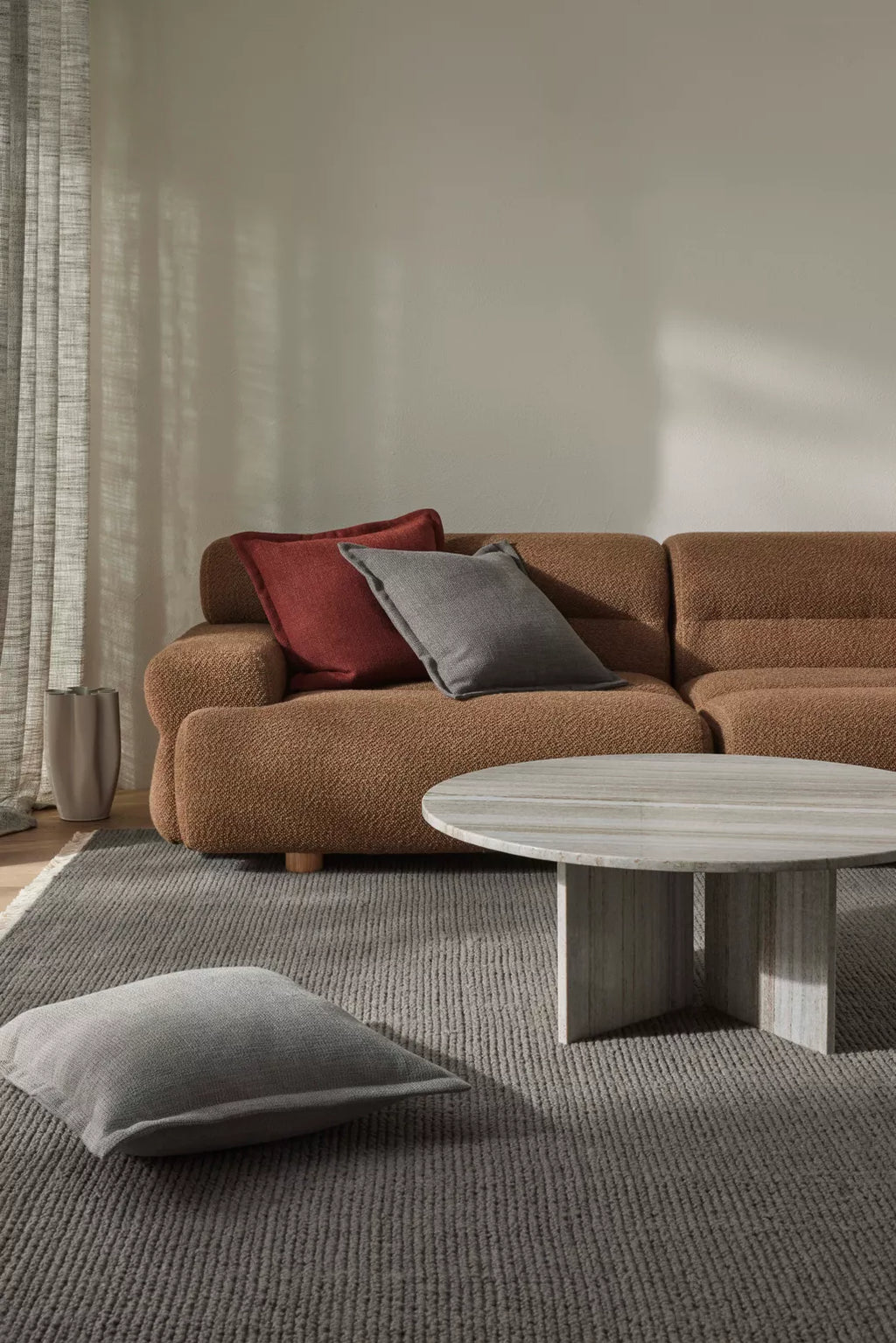 Figlio Feather filled cushion - Paprika