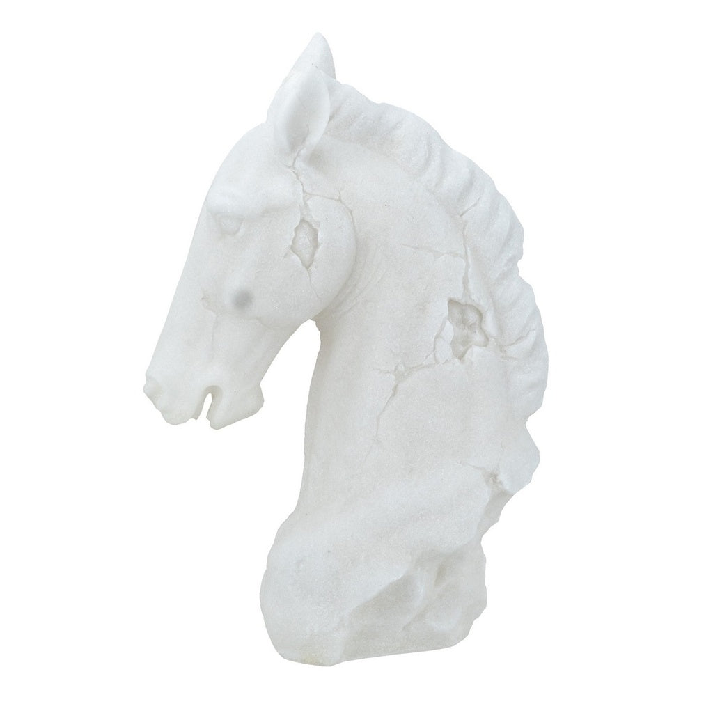 Horse head sculpture