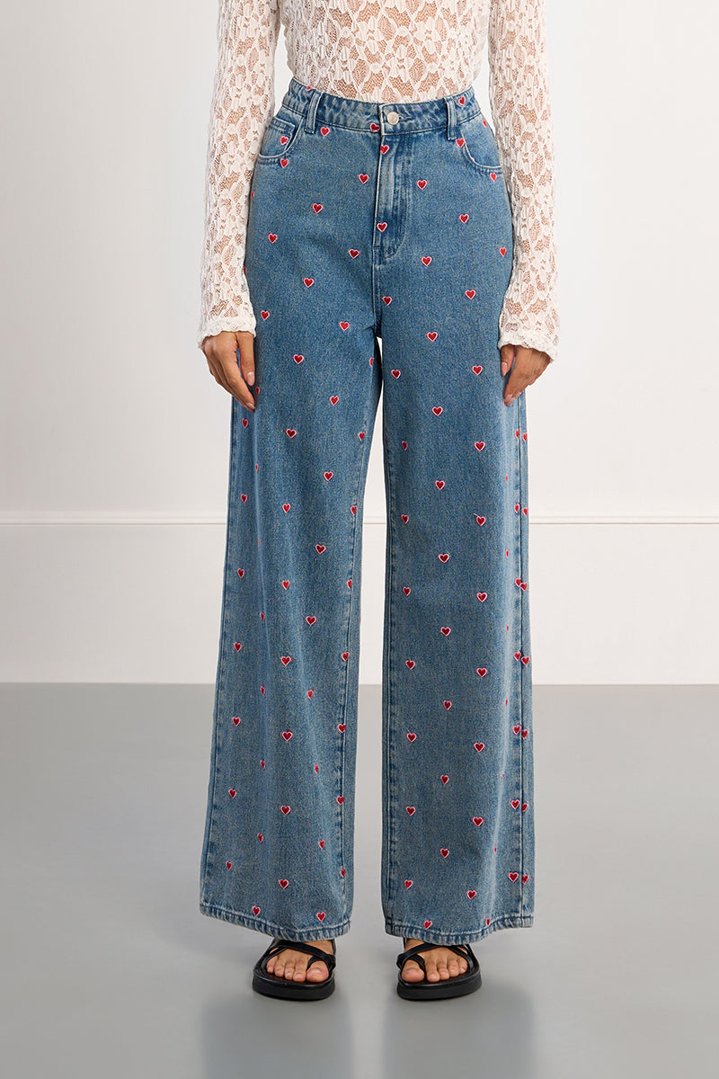 Lili Sidonio Woven Pants, Denim Blue