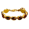 Dyrberg Kern Opaline Gold Bracelet, Brown