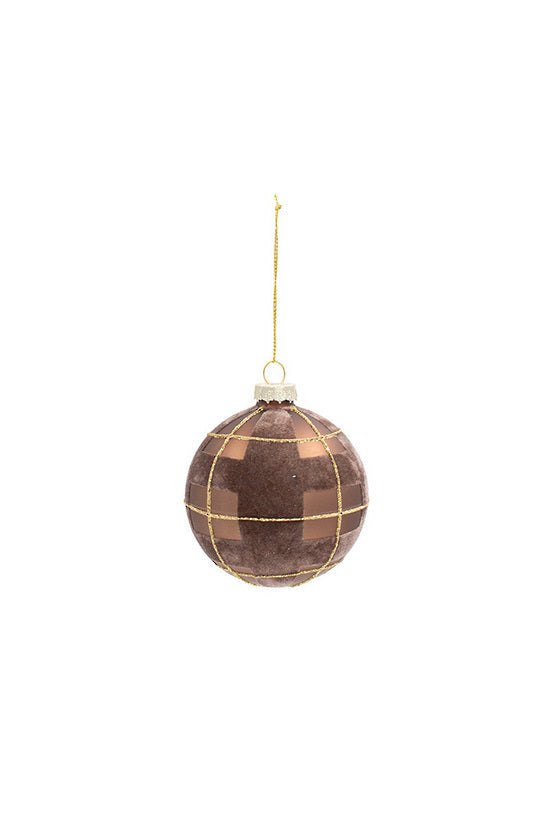 Highland Glass bauble - Tobacco - Small