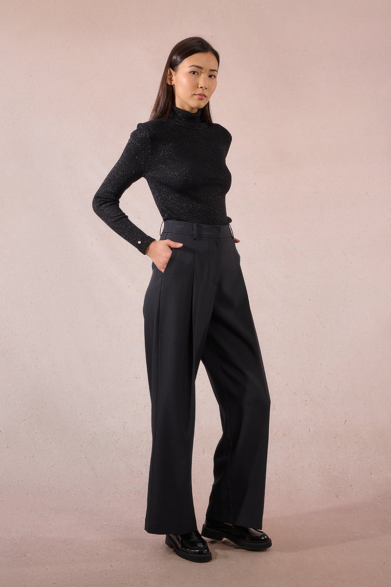 Molly Bracken Woven Dark Grey pants