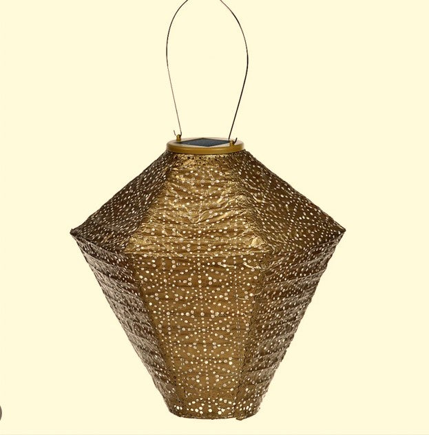 Lantern Diamond 28cm Gold
