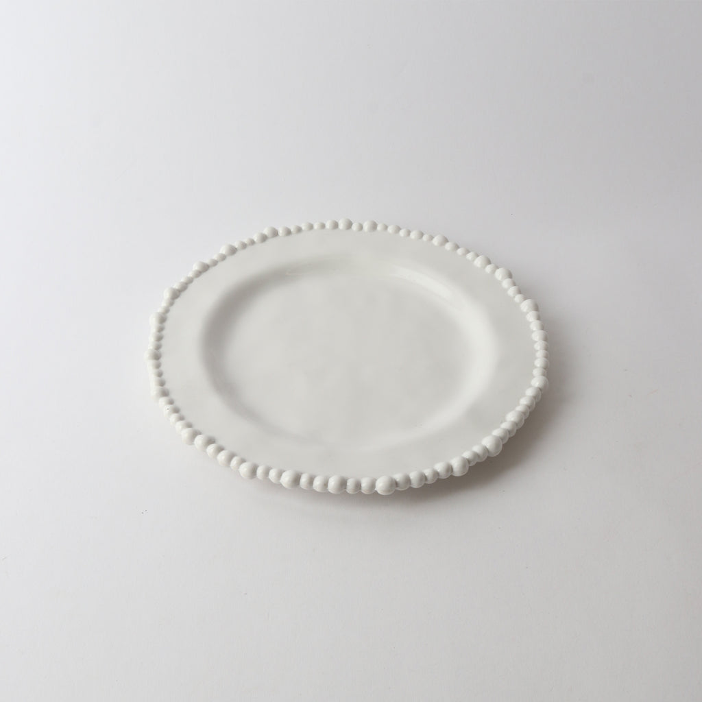 Melamine Pearl Side Plate - White