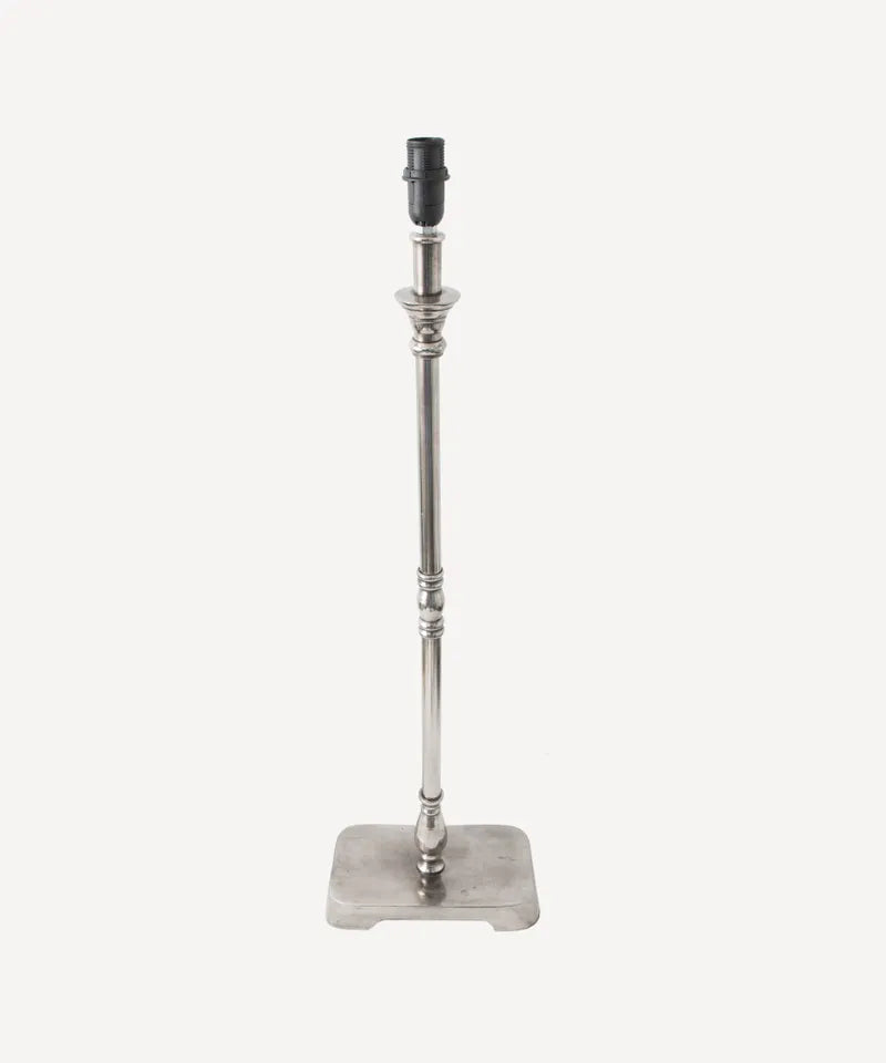 Rectangle Lamp Base Antique Silver