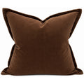 Snugg & Co cushion  velvet camel brown