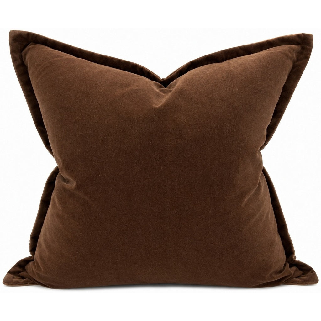 Snugg & Co cushion  velvet camel brown