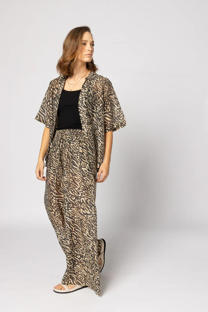 Pilazzo Pant - Zebra Print