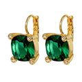 Tana Earrings - Gold - Emerald Green