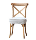 Elm Cross back chair with cushion