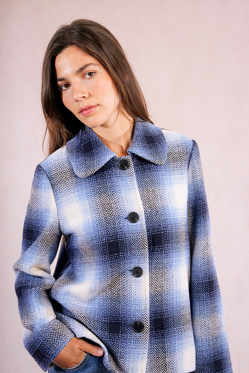 Molly Bracken Woven Jacket Navy