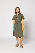 Biddy Dress - Khaki
