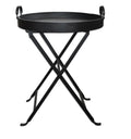 Black Iron Folding Tray table