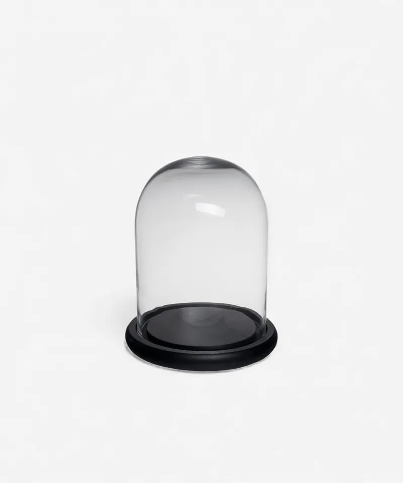 Small dome black base 22cmDx28cmH