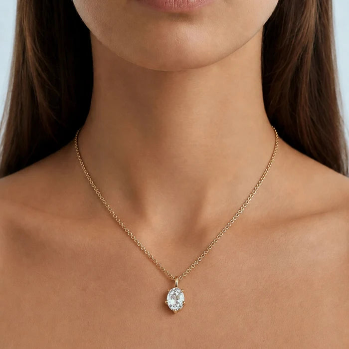 Dyrberg Kern Orb Gold necklace, Crystal