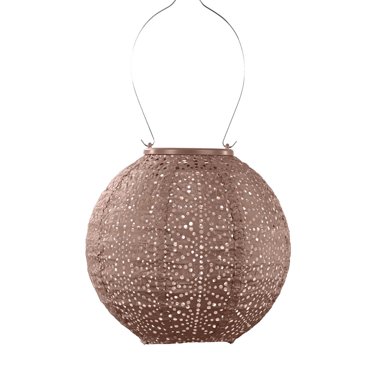 Lantern  round 20cm Mocha Sashiko