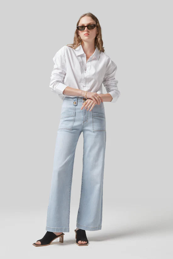 Carrie Sun Bleached Blue Jeans
