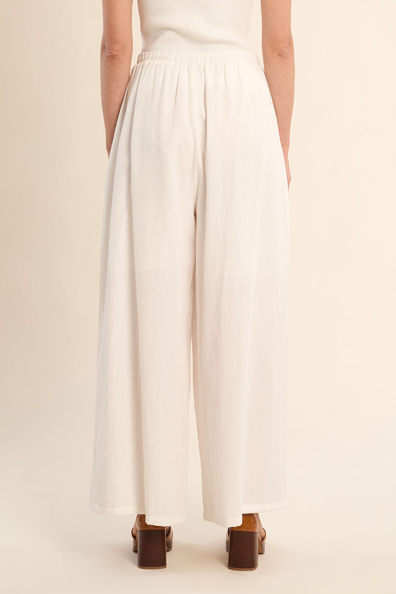 Molly Bracken Woven Pants - White