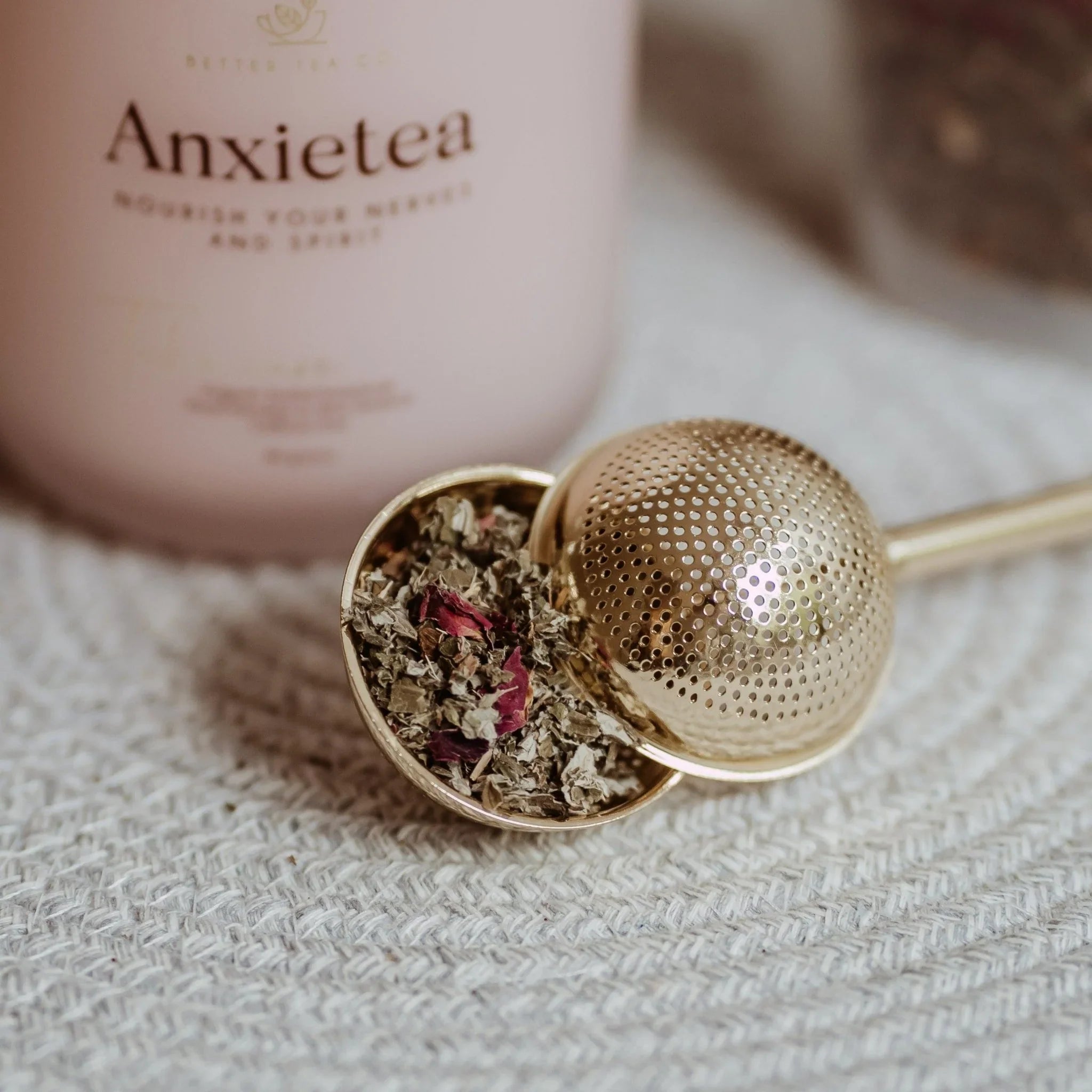 Teapop infuser gold