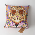 Art cushion velvet tiger