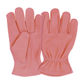 Leather Gardening Gloves Pink Medium