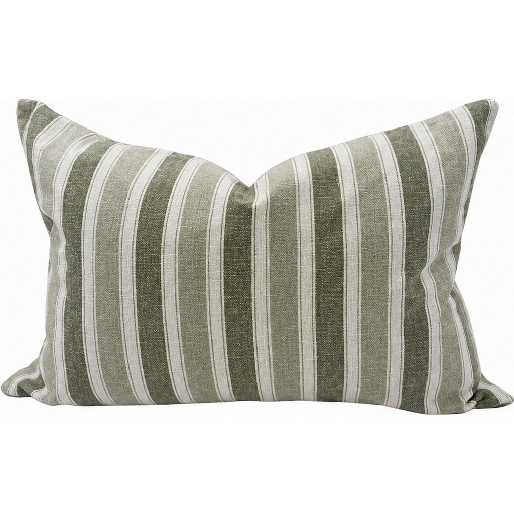 Snugg & Co cushion stripe green