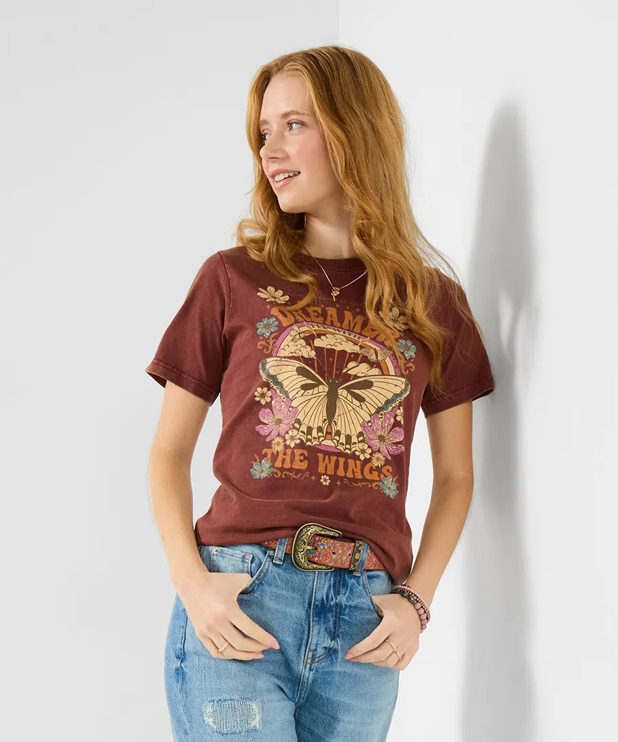 Dreamer graphic tee berry