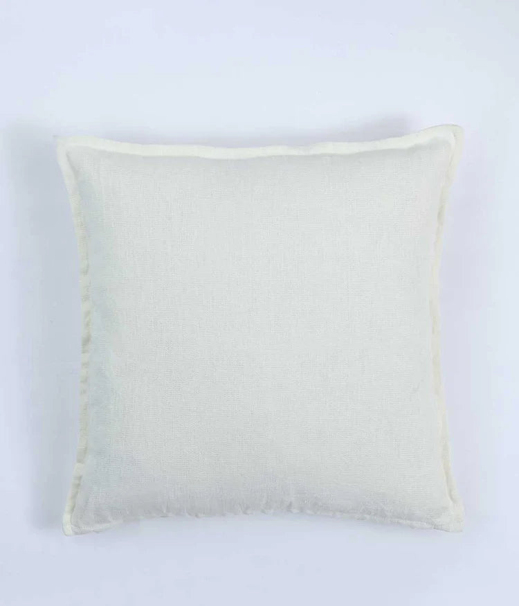 Linen Cushion Milk 50 x 50