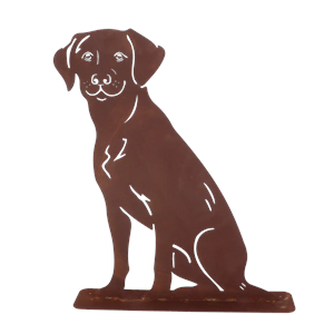 Garden Decoration Dog sitting