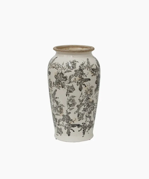 Black Floral Vase Small