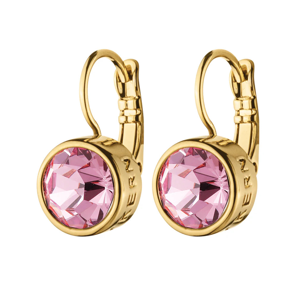 Dyrberg Kern Louise Drop Earrings - Gold - Light Rose