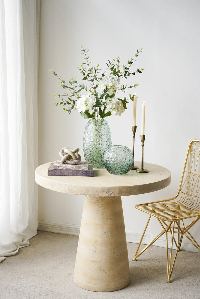 Ombre ball glass vase