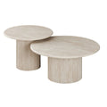 TUSCAN TRAVERTINE TABLE NEST - LARGE