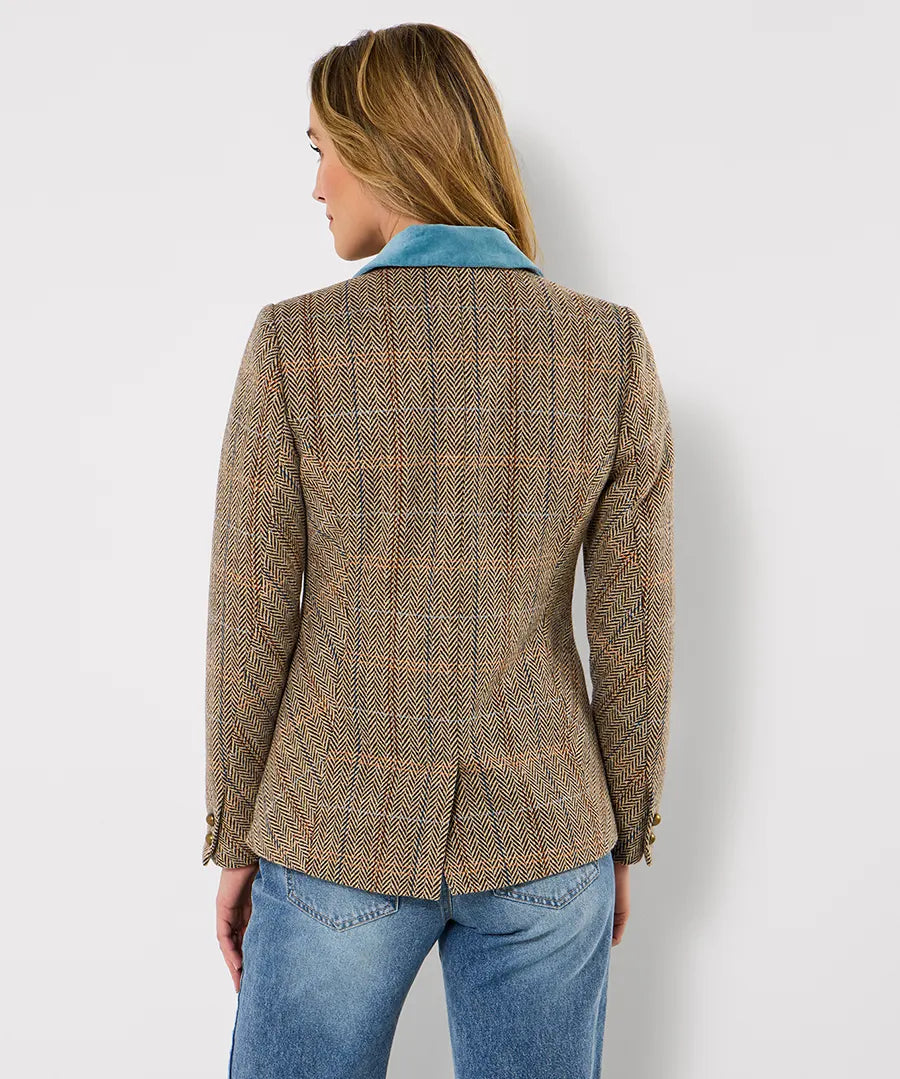Spring days tweed jacket brown
