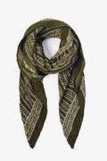 Large pleated scarf nomad