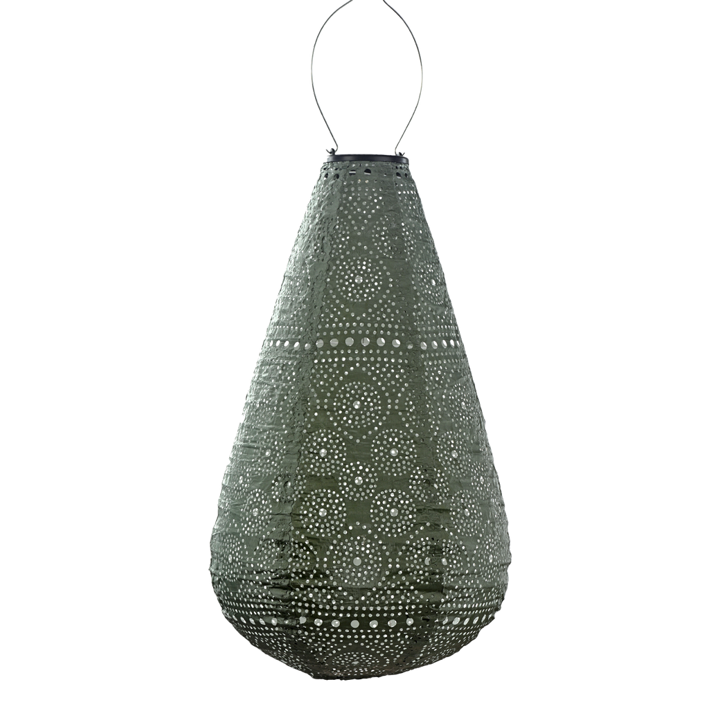 Lantern - Drop - 28cm - Sage Green - Spectare