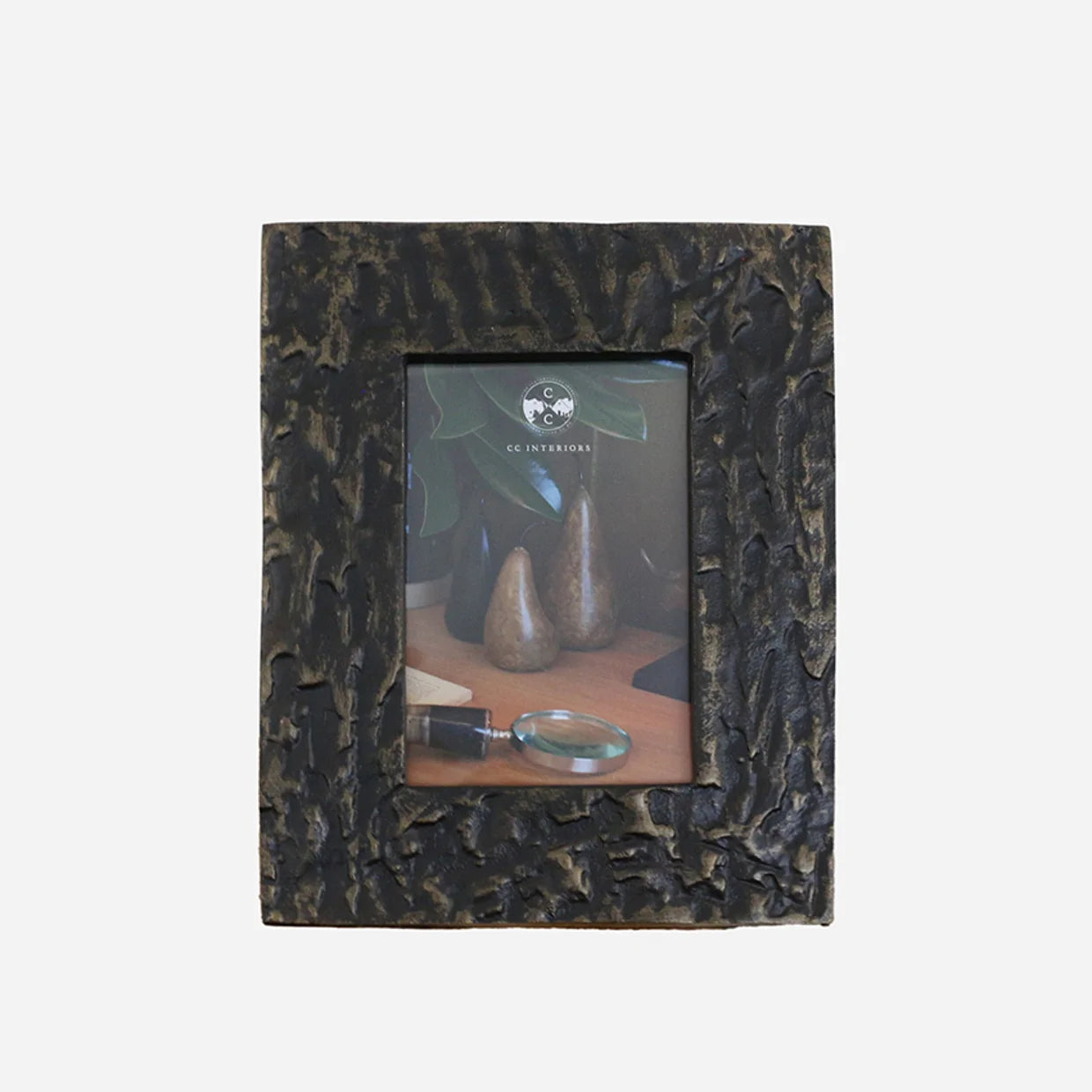 Woven photo frame 4x6 bronze