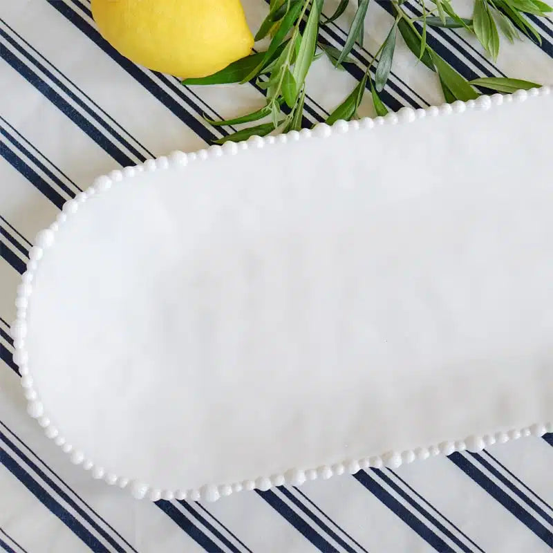 Melamine Pearl Platter 45cm - Sand