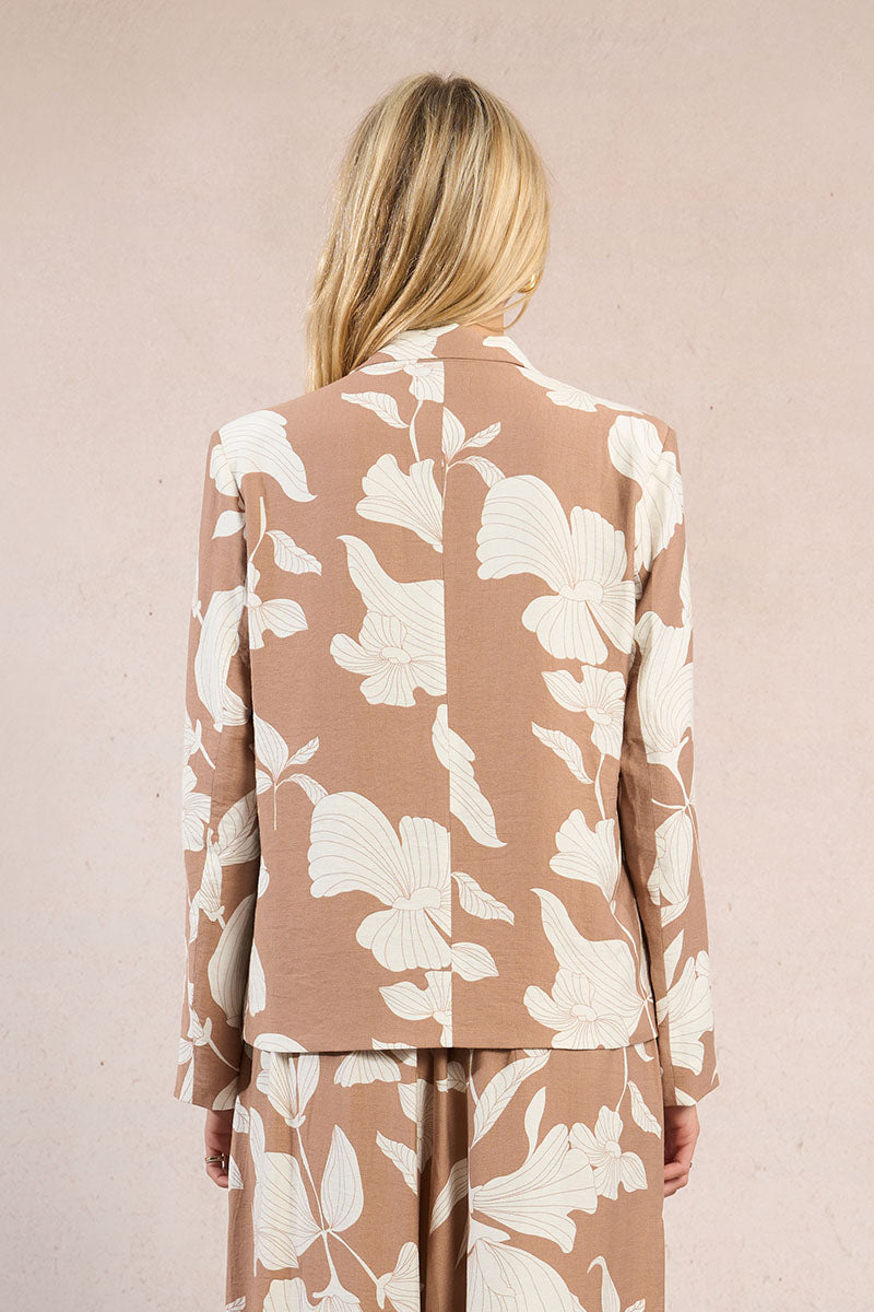Molly Bracken Woven Blazer - Beige Chloe