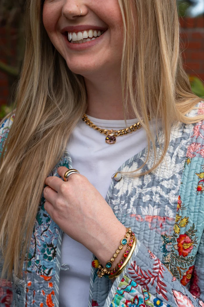 Dyrberg Kern Holl Gold Necklace - Rose