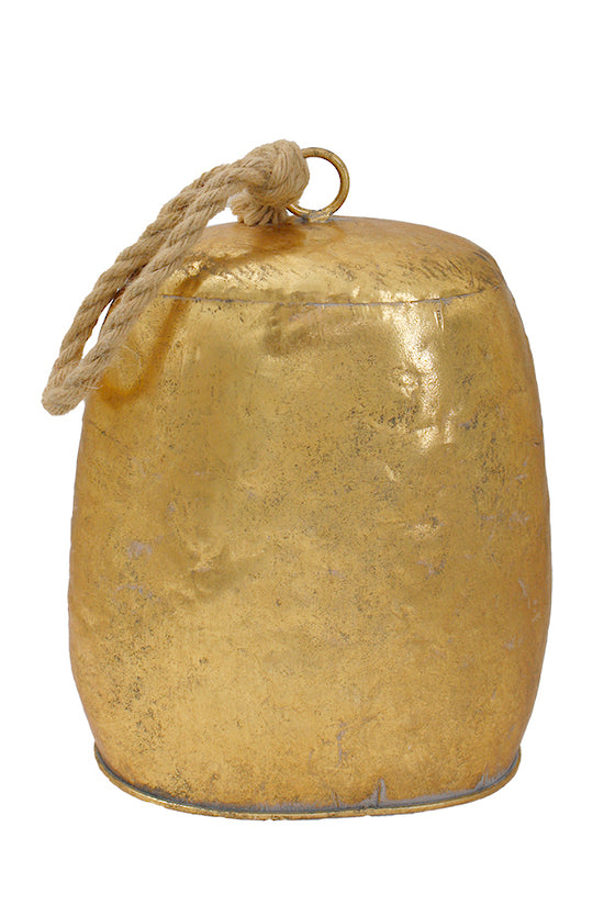 Antique Gold Cow Bell Large