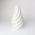 3D Vase 17 - Arctic White