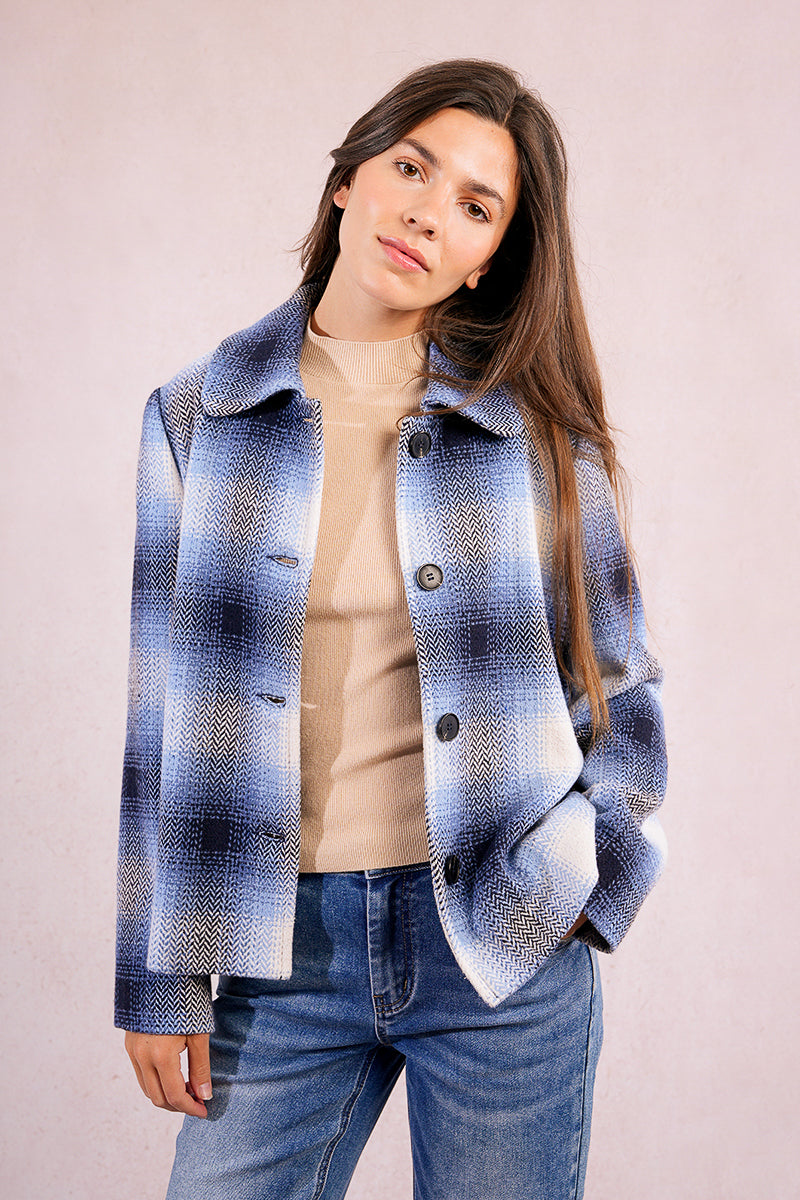 Molly Bracken Woven Jacket Navy