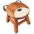 Wooden Kids Stool - shaped bear