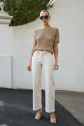 Carrie Cream Jeans - 10