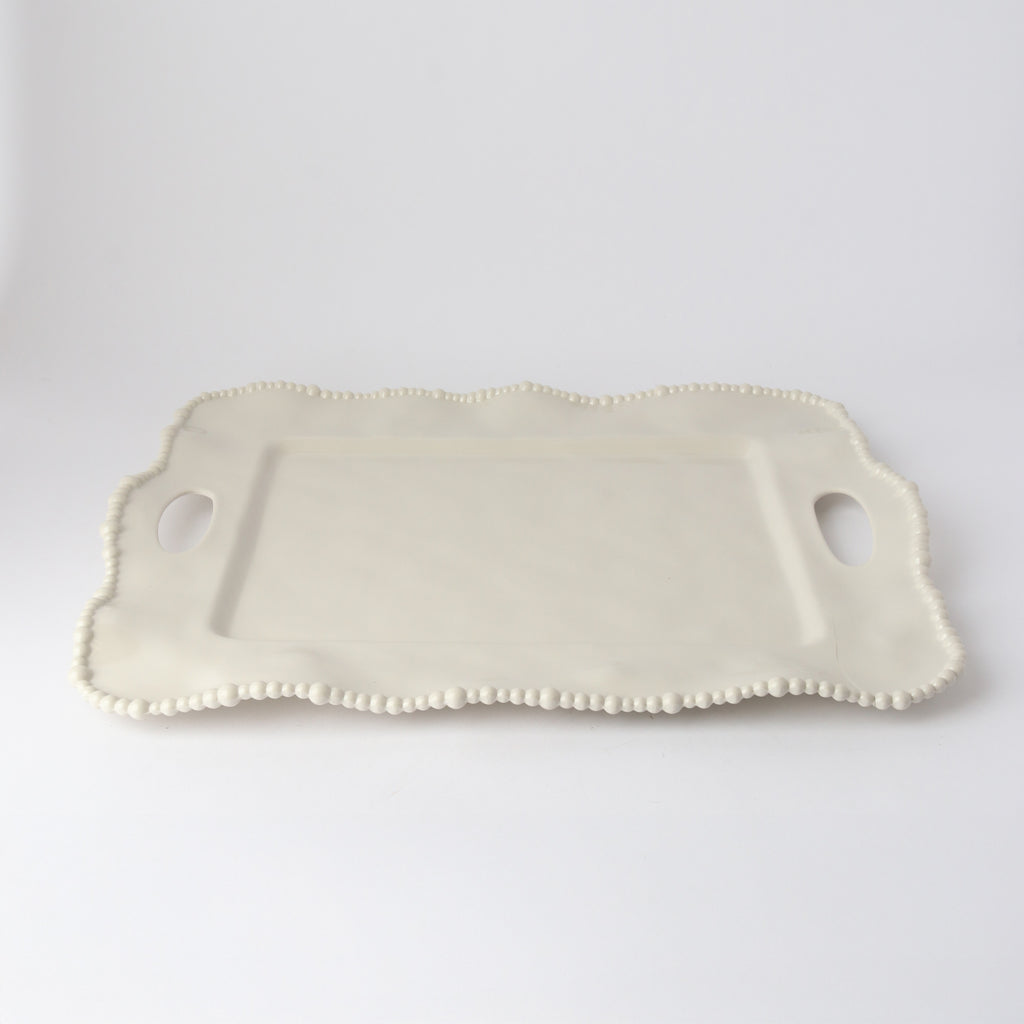 Melamine Pearl handle tray 50cm - sand