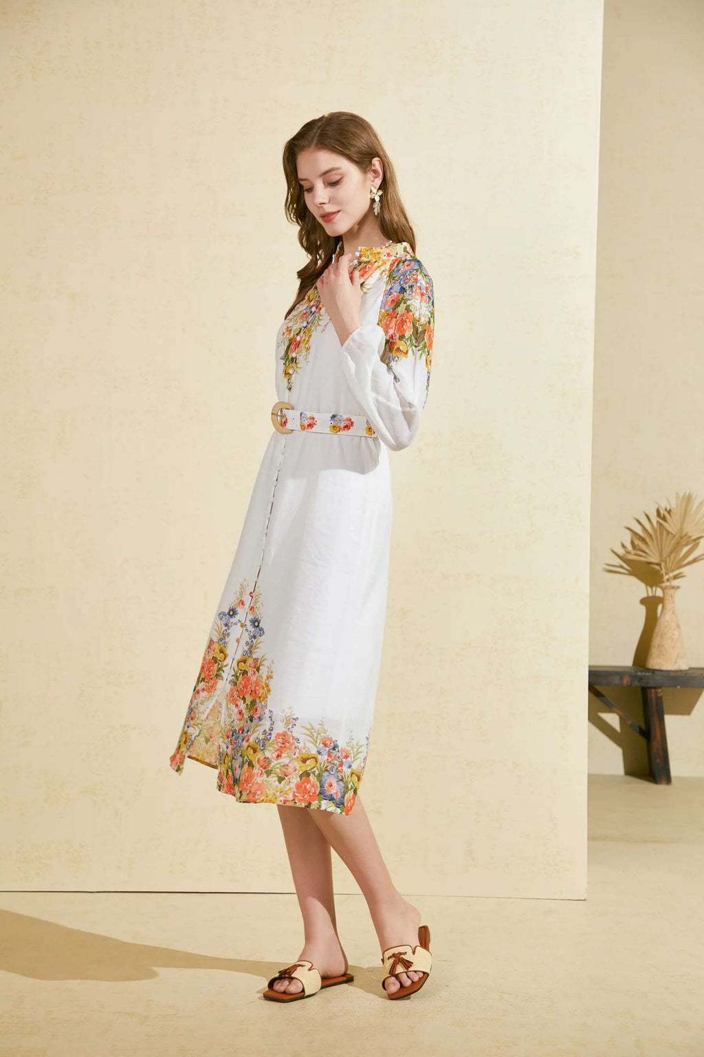 GDS Clothing Perla Printed long dress